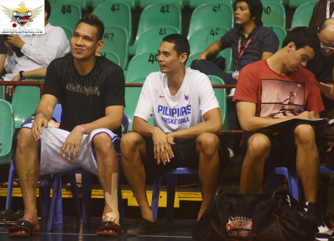 June Mar Fajardo Japeth Aguilar and Greg Slaughter Gilas Pilipinas