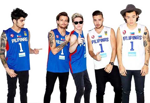 One Direction supports Gilas Pilipinas