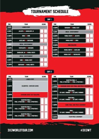 FIBA 3x3 World Tour Manila Schedule