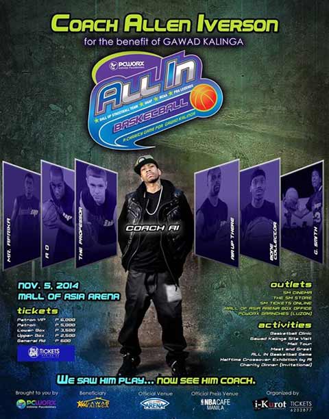 Allen Iverson in Manila for Charity Game