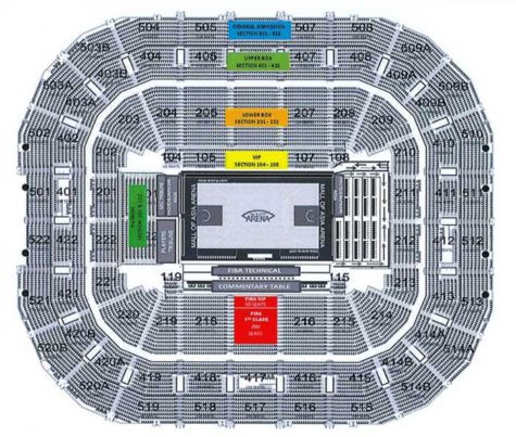 FIBA OQT Manila Tickets and Seat Plan