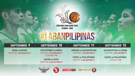FIBA Asia Challenge TV Schedule