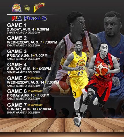 TNT vs SMB PBA Finals Schedule