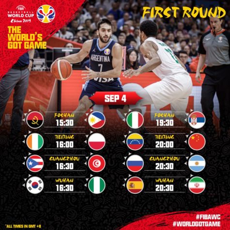 2019 FIBA World Cup Day 5 Game Schedule