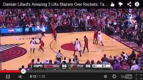 Damian Lillard Buzzer Beater Video