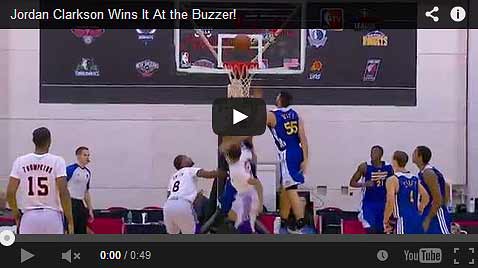 Jordan Clarkson Winning Tip at the Buzzer Video