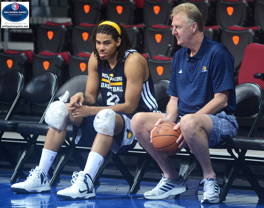 Chris Copeland and Larry Bird