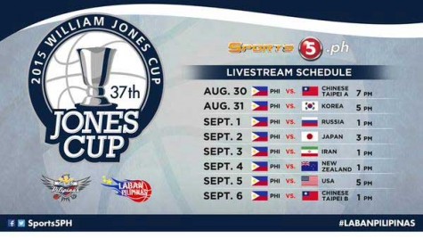 2015 Jones Cup Livestreaming