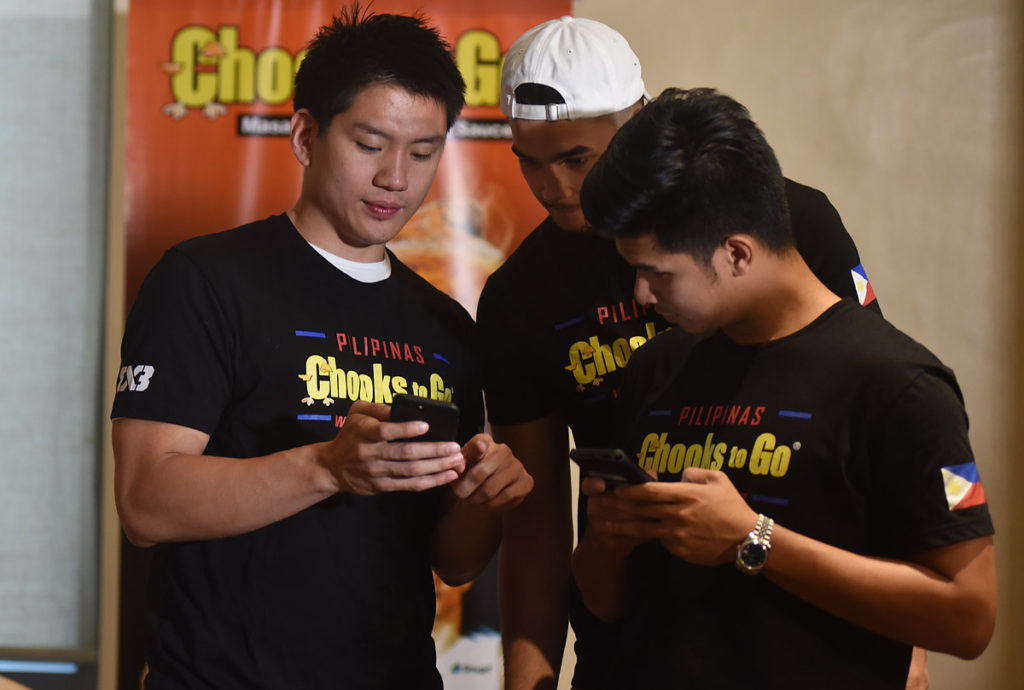 Kobe Paras, Jeron Teng and Kiefer Ravena