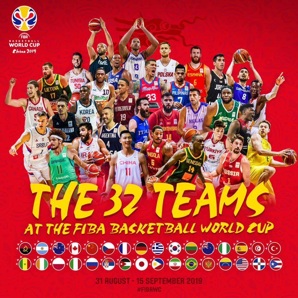 32 Teams in the 2019 FIBA World Cup - Gilas Pilipinas Basketball
