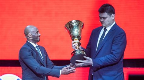 Kobe Bryant and Yao Ming | FIBA World Cup Draw