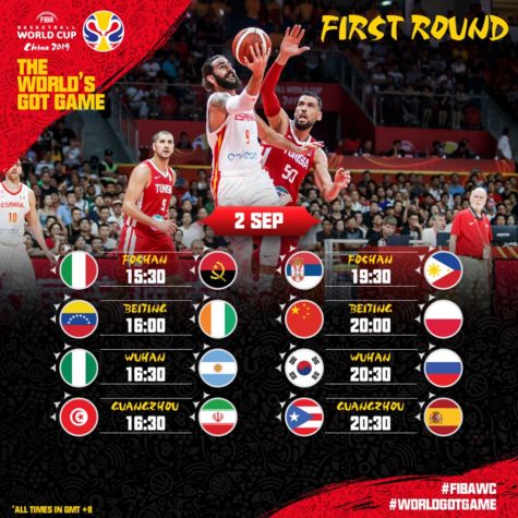2019 FIBA World Cup Day 3 Game Schedule