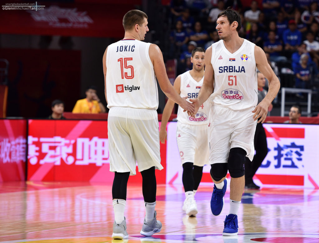 Boban Marjanovic and Nikola Jokic