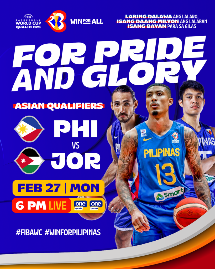 Where to Watch Gilas Pilipinas vs Jordan Livestreaming