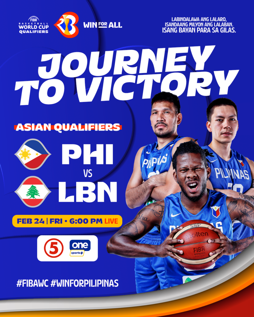 Gilas Pilipinas vs Lebanon Livestreaming