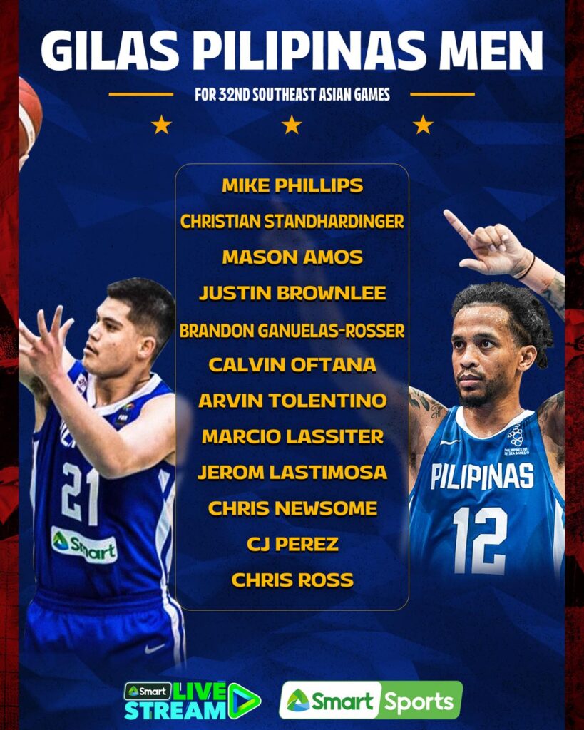 Gilas Pilipinas SEA Games 2023 Livestreaming